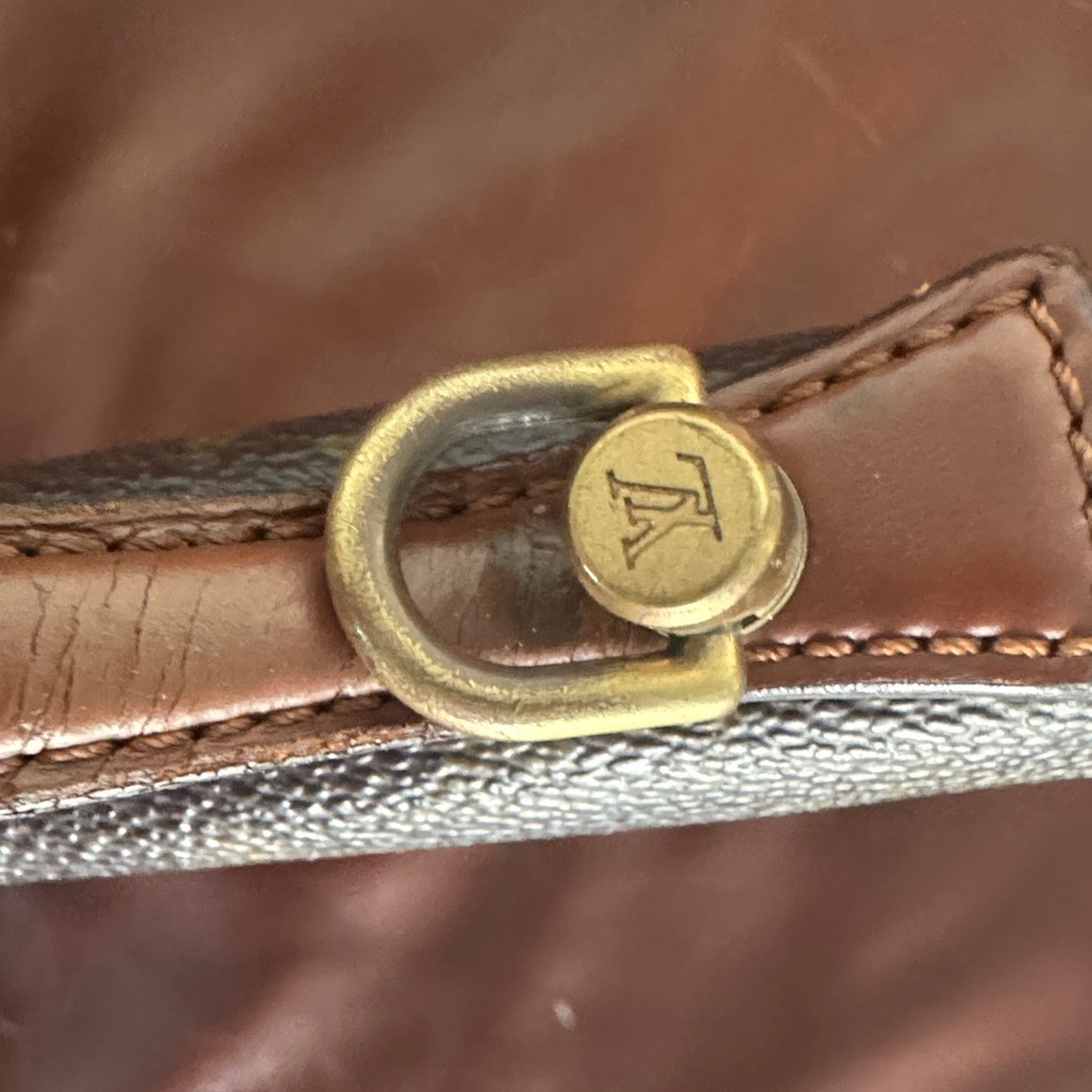 Louis Vuitton Black and Brown Monogram Satchel - Picture 7 of 13